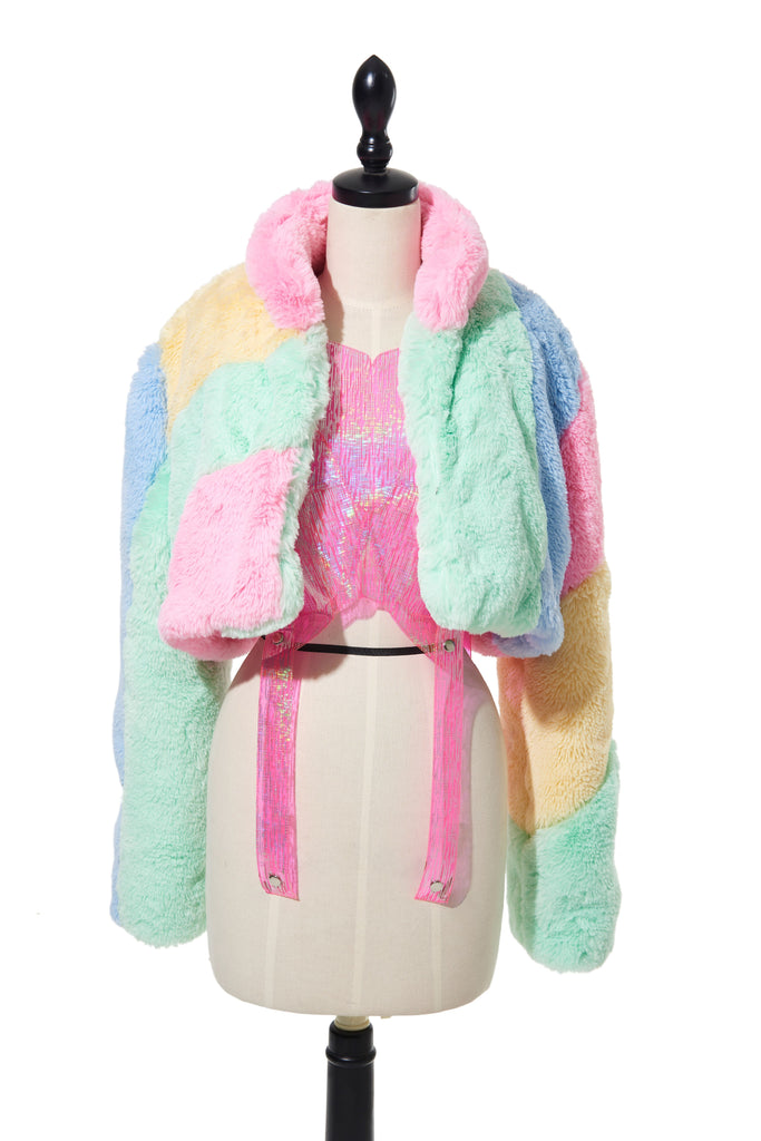 Cotton Candy Fur Jacket – Sicko Cartel
