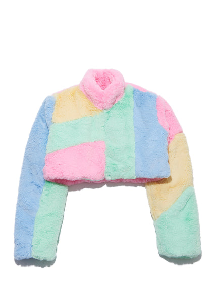 Cotton Candy Fur Jacket – Sicko Cartel